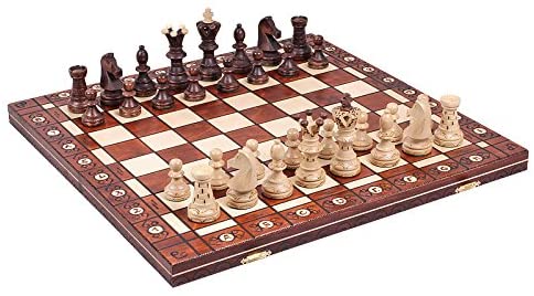 Chess Set Fold Away Board Quality Handmade Wooden Pieces Complete FIDE Compliant 