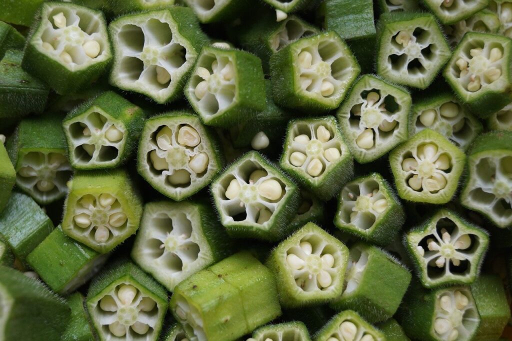 okra also known as lady finger - a vegetable