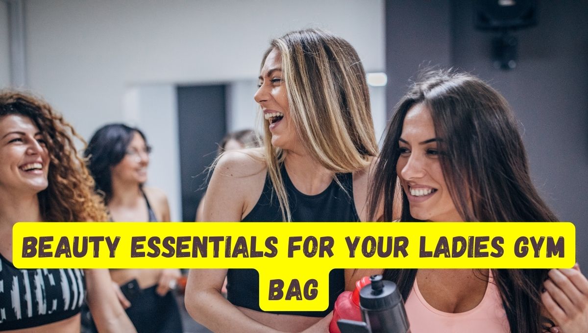 12 beauty essentials in women's gym bag